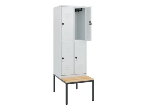 Dubbeldekse dekenkist,HxBxD 1950x600x815mm,2x2vak.,vak B 300mm