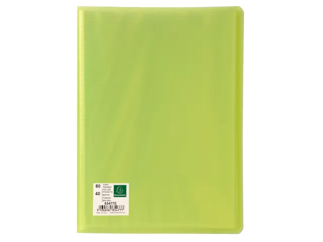 Protège-documents en polypropylène rigide Linicolor 80 vues - A4 - C