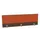 opzetpaneel bureau aanbouw achter NV bruin hickory oranje 1800mm