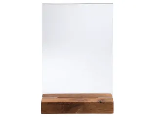 Folderhouder A5 vert icaal houten voet - 4