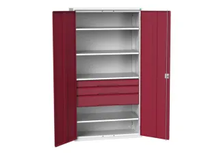 universele kast,HxBxD 2000x1050x550mm,4xStalen bodem,3lade(n) - 1
