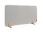 OUTLET Elements Bureauscherm akoestisch 60x120cm Licht Grijs Houders