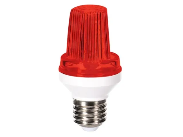 Mini Ledflitslamp - E27 - 3 W - Rood