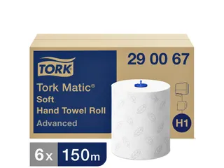 Tork 290067 H1 Matic Advanced Handdoekrol Wit 2-laags 150m 6 rollen - 2