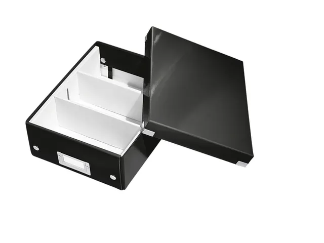 Sorteerbox WOW Click & Store 220x100x282mm zwart 84% gerecycled karton