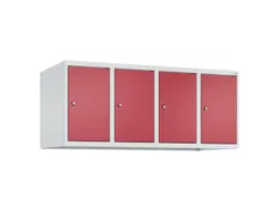opzetkast,v. locker,4vak.,vak B 300mm,HxBxD 500x1200x500mm,vleugeldeur