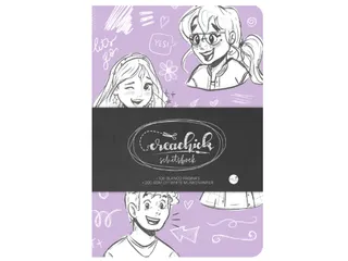 Schetsboek CreaChick Lilac 108 pagina's Hardcover - 2