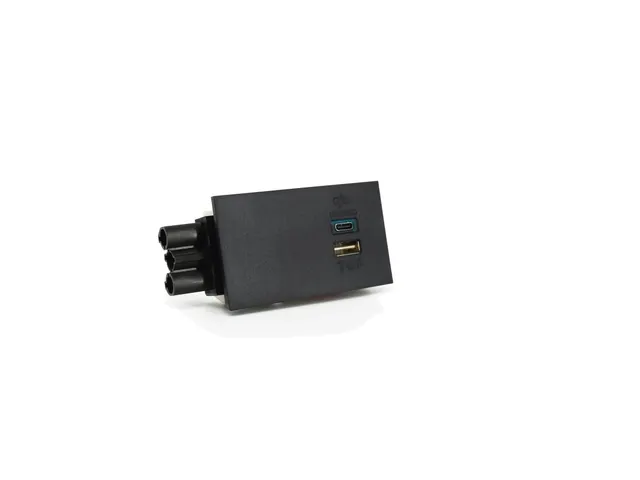 Lader USB type A+C 30W - 103 Zwart voor Bento desktop locker