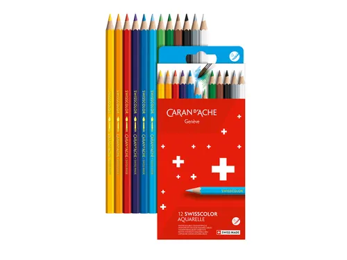 Kleurpotloden Caran D'ache aquarel doos à 12 stuks