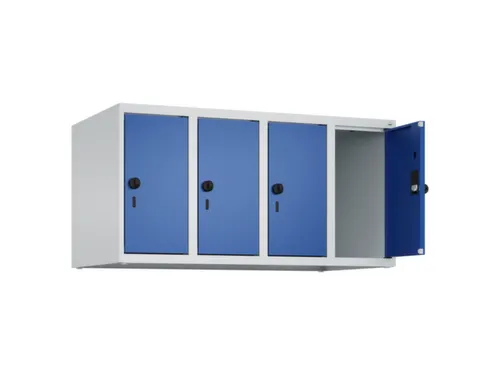 opzetkast,v. locker,4vak.,vak B 250mm,HxBxD 500x1000x500mm,vleugeldeur