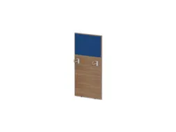 baliepaneel,v. bureau,aanbouw links,B 600mm,NT-cherry,BN6016-blauw