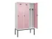 locker voor scheiding van kleding,HxBxD 2120x1200x500mm,3vak