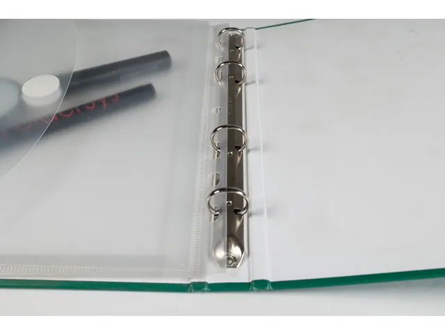 enveloptas transparant A5 met stretchplooi, perforatierand en klittenb