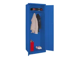 kleding-/wasgoedkast,HxBxD 1800x600x500mm,RAL7035,front RAL3000