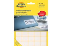 Etiket Avery Zweckform 3318 22x18mm wit 1200stuks