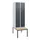Dubbeldekse dekenkist,HxBxD 1950x600x815mm,2x2vak.,vak B 300mm