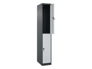 dubbeldekse locker,HxBxD 1850x300x500mm,1x2vak.,vak B 300mm - 2
