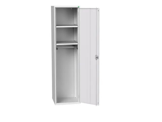 Lockerkast 2000x525x550mm 2 vakken, vleugeldeur, RAL7035