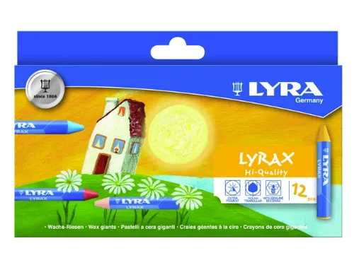 Waskrijt LYRA Lyrax Wax Giants 12 kleuren