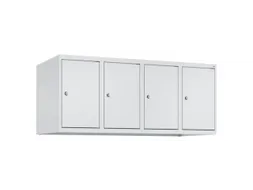 opzetkast,v. locker,4vak.,vak B 300mm,HxBxD 500x1200x500mm,vleugeldeur