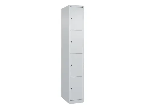 lockerkast HxBxD 1850x300x500mm 1x4vakken cil.-slot staand op vloer