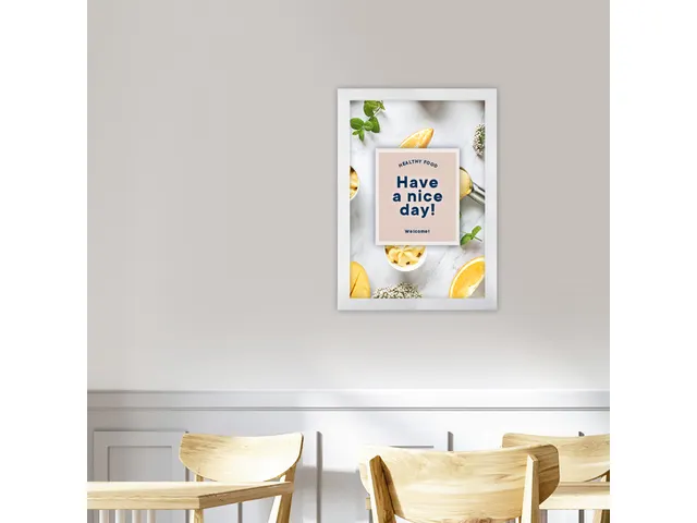 Kliklijst Europel A4 25mm mat wit