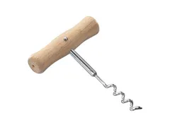 Kurkentrekker RVS met houten greep 11cm