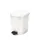 Rechthoekige Pedaalemmer 10 Liter Wit