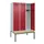 locker met bank,HxBxD 2120x1200x815mm,3vak,vak B 400mm,cilinderslot