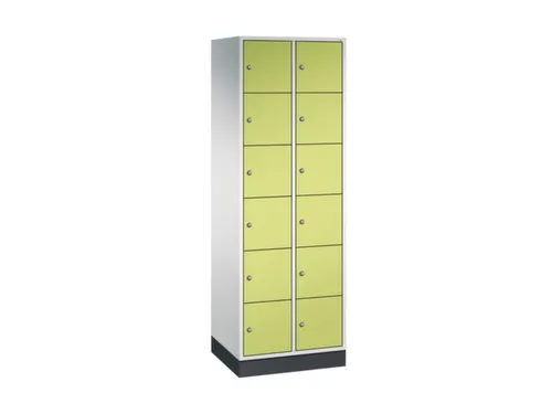 lockerkast,RAL 7035/RDS1108060,HxBxD 1950x620x500mm,2x6vakken