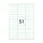 Etiketten Zelfklevend Wit 51 op A4 70x16.9mm 1000 Vel