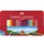 metalen etui 60x kleurpotlood Castle zeskantig met accessoires