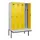 locker met bank,voor scheiding van kleding,HxBxD 2120x1200x815mm,4vak