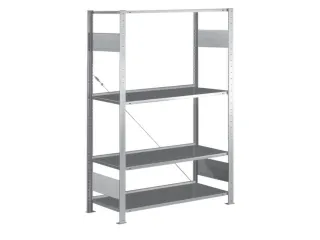 Inhaakstelling Aanslagrand Basisveld 1850x1000x300mm 4legborden - 1