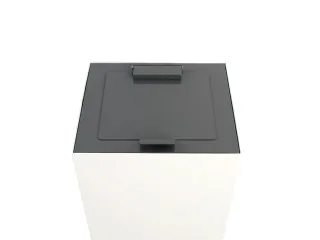 V-Part Top met klepdeksel voor Modulaire Afvalbak 85 en 90 L Grijs - 1
