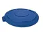 Ronde Deksel Brute Container 75.7 Liter Rubbermaid Blauw