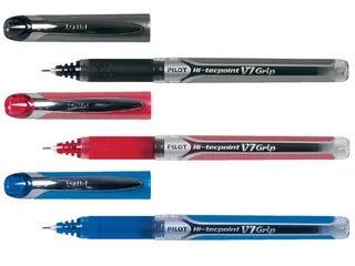 Rollerpen Pilot Hi-Tecpoint V7 Grip 0.7mm Medium punt Zwart - 2