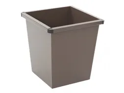 Vierkant Tapse Papierbak 27 Liter Bruin