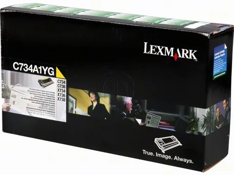 Tonercartridge Lexmark C 734 a 1 yg Retourprogramma Geel