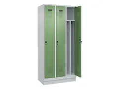 locker voor scheiding van kleding,HxBxD 1950x900x500mm,3vak