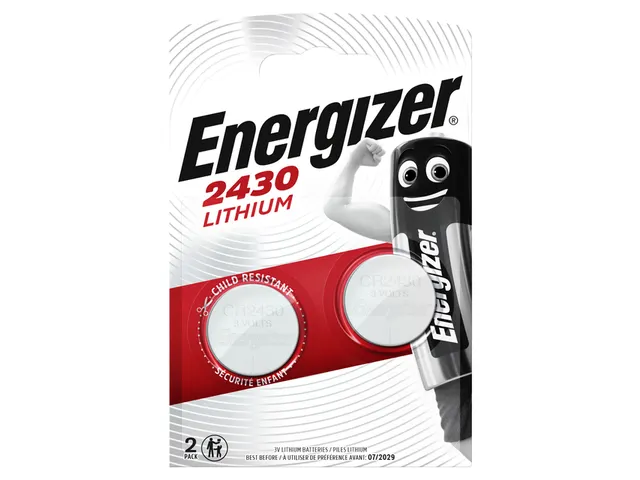 Batterij Energizer knoopcel 2x CR2430 lithium