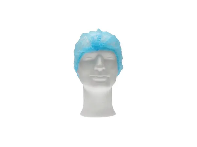 Pp Non Woven Baret Haarnet Blauw 58cm maat XL clip Cap 1000 Stuks