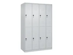 dubbeldekse locker,HxBxD 1850x1200x500mm,4x2vak.,vak B 300mm