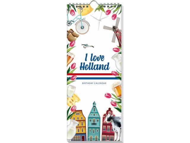 Verjaardagskalender I Love Holland | Jaarartikelen.nl