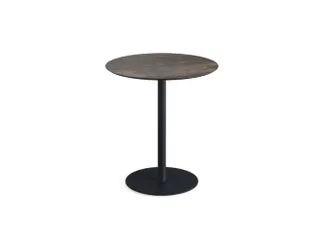 bistrotafel,HxØ 730x700mm,rond,schotelvoet zwart - 1