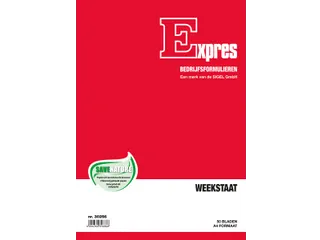 Expres weekstaat, ft A4, Nederlandstalig, 50 vel - 1