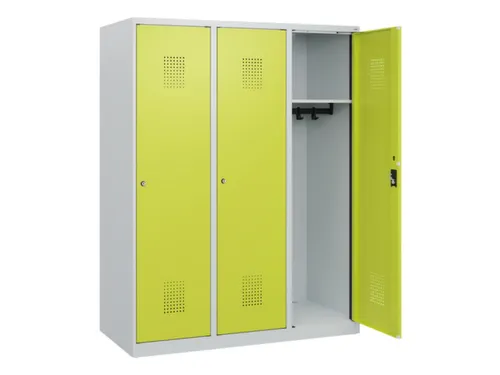 schoollocker,HxBxD 1530x1200x500mm,3vak,vak B 400mm,cil.-slot