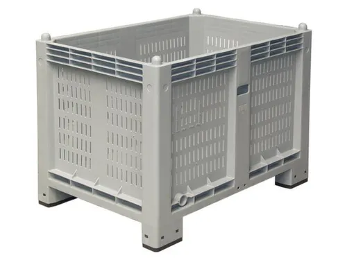 Stapelcontainer Hxbxd 850X1200X800Mm 550 Liter Wanden Gesleufd Grijs