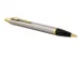 Balpen Parker IM Brushed Metal GT Medium Blauwe inkt