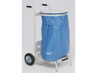 Mobiele Afvalverzamelaar 990x550x630mm Met Voetpedaal 2 Wielen - 2